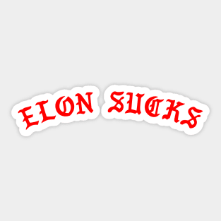 elon sucks - elon musk Sticker